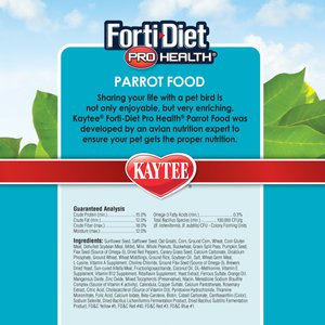 Kaytee Forti-Diet Pro Health Parrot Food, 8-lb bag