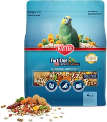 Kaytee Forti-Diet Pro Health + Safflower Nourish + Protect Parrot Food, 4-lb bag