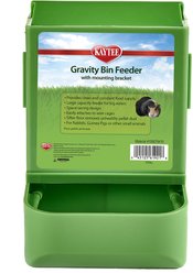 Kaytee Gravity Bin with Mounting Bracket Small Animal Feeder, 8.25-in