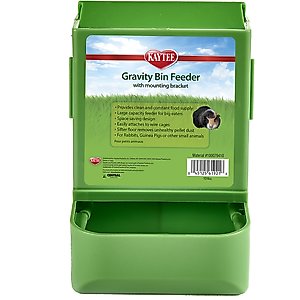Kaytee Gravity Bin with Mounting Bracket Small Animal Feeder, 8.25-in