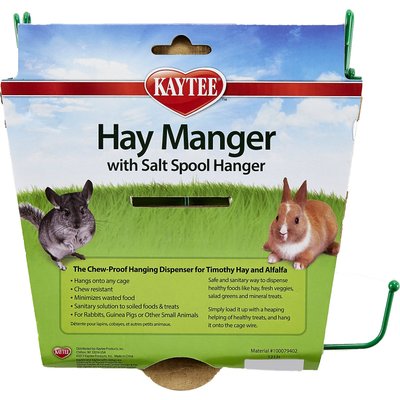 Kaytee Kaytee Hay Manger & Salt Spool Hanger Small Pet Feeder
