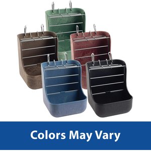 Kaytee Hay-N-Food Bin with Quick Locks Small Animal Feeder, Color Varies, 7-in
