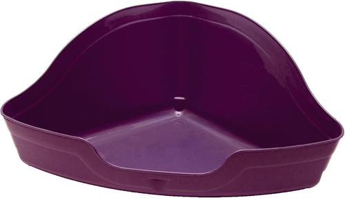 Show full view: Kaytee Hi-Corner Small Animal Litter Pan, Large, Color Varies slide 2 of 6