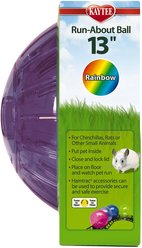 Kaytee Mega Run Exercise Ball Small Pet Toy, Assorted Colors, 13-in