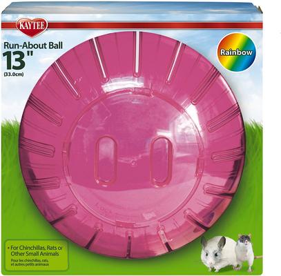 Show full view: Kaytee Mega Run Exercise Ball Small Pet Toy, Assorted Colors, 13-in slide 6 of 9