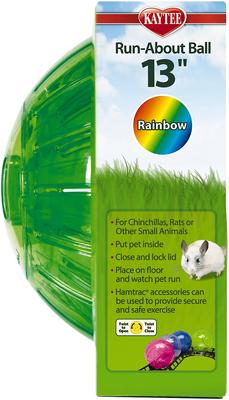 Show full view: Kaytee Mega Run Exercise Ball Small Pet Toy, Assorted Colors, 13-in slide 8 of 9