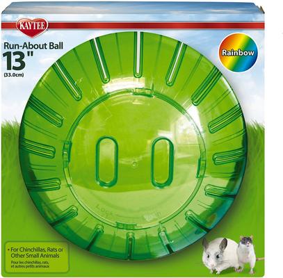 Show full view: Kaytee Mega Run Exercise Ball Small Pet Toy, Assorted Colors, 13-in slide 9 of 9