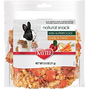 Kaytee Natural Snack with Superfoods Carrot & Apple Blend Small Pet Treats, 2.5-oz bag