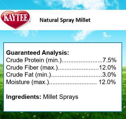 Show full view: Kaytee Natural Spray Millet Bird Treats, 12 count slide 7 of 10