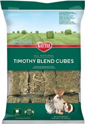 Kaytee Natural Timothy Blend Cubes Small Animal Food, 1-lb bag