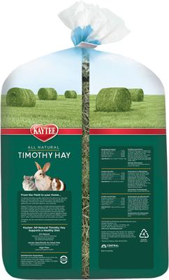 Show full view: Kaytee Natural Timothy Hay Small Animal Food, 96-oz bag, bundle of 2 slide 2 of 14