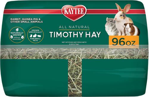 Show full view: Kaytee Natural Timothy Hay Small Animal Food, 96-oz bag, bundle of 3 slide 3 of 14