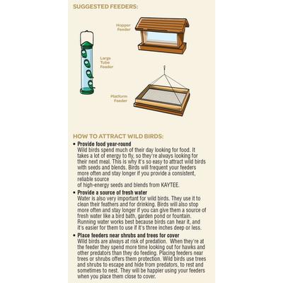 Show full view: Kaytee No Mess Blend Wild Bird Food, 10-lb bag slide 9 of 10