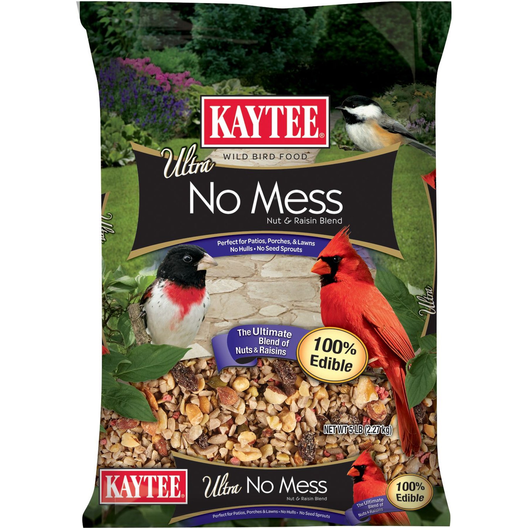 Kaytee Nut & Raisian Blend Wild Bird Food, 5-lb bag