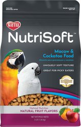 Kaytee NutriSoft Macaw & Cockatoo Bird Food, 3-lbs