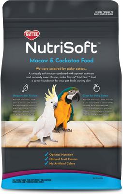 Show full view: Kaytee NutriSoft Macaw & Cockatoo Bird Food, 3-lbs slide 9 of 12