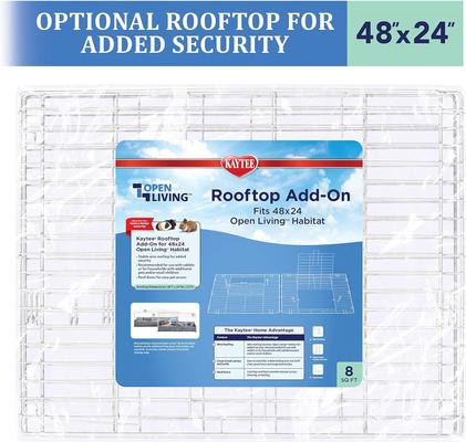 Show full view: Kaytee Open Living Habitat Small Pet Rooftop Add-On, 48 x 24-in slide 7 of 9