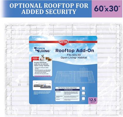 Show full view: Kaytee Open Living Habitat Small Pet Rooftop Add-On, 60 x 30-in slide 7 of 9