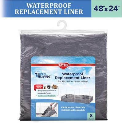 Show full view: Kaytee Open Living Waterproof Small Pet Habitat Replacement Liner, 48 x 24-in slide 8 of 10