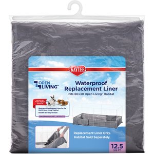 Kaytee Open Living Waterproof Small Pet Habitat Replacement Liner, 60 x 30-in
