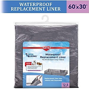 Kaytee Open Living Waterproof Small Pet Habitat Replacement Liner, 60 x 30-in