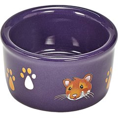 Kaytee Paw Print Hamster Food Bowl, Color Varies