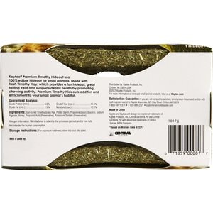 Kaytee Premium Timothy Hideout Small Animal Treats, Small