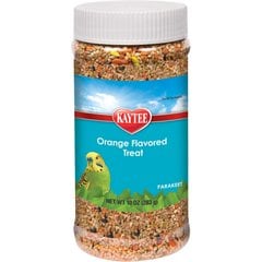 Kaytee Orange Flavored Parakeet Bird Treats, 10-oz jar