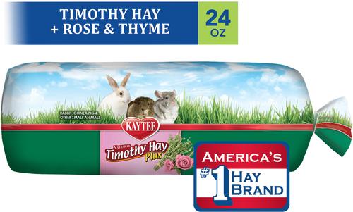 Show full view: Kaytee Rose & Thyme Timothy Hay Blend Rabbit Food, 24-oz bag slide 4 of 10