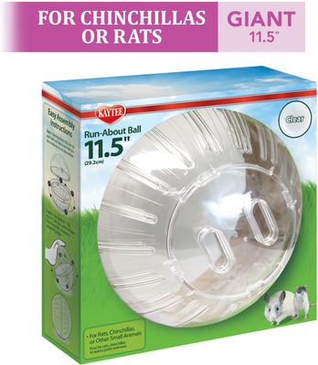 Show full view: Kaytee Run-About Small Animal Exercise Ball, 11.5-in slide 4 of 13