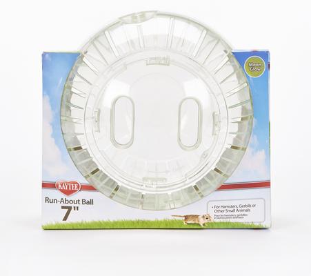 Show full view: Kaytee Run-About Small Animal Exercise Ball, 7-in, Moon Glow slide 8 of 13