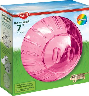 Show full view: Kaytee Run-About Small Animal Exercise Ball, 7-in slide 3 of 11