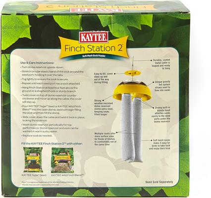 Show full view: Kaytee Soft Mesh Finch Feeding Station 2 Bird Feeder slide 2 of 8