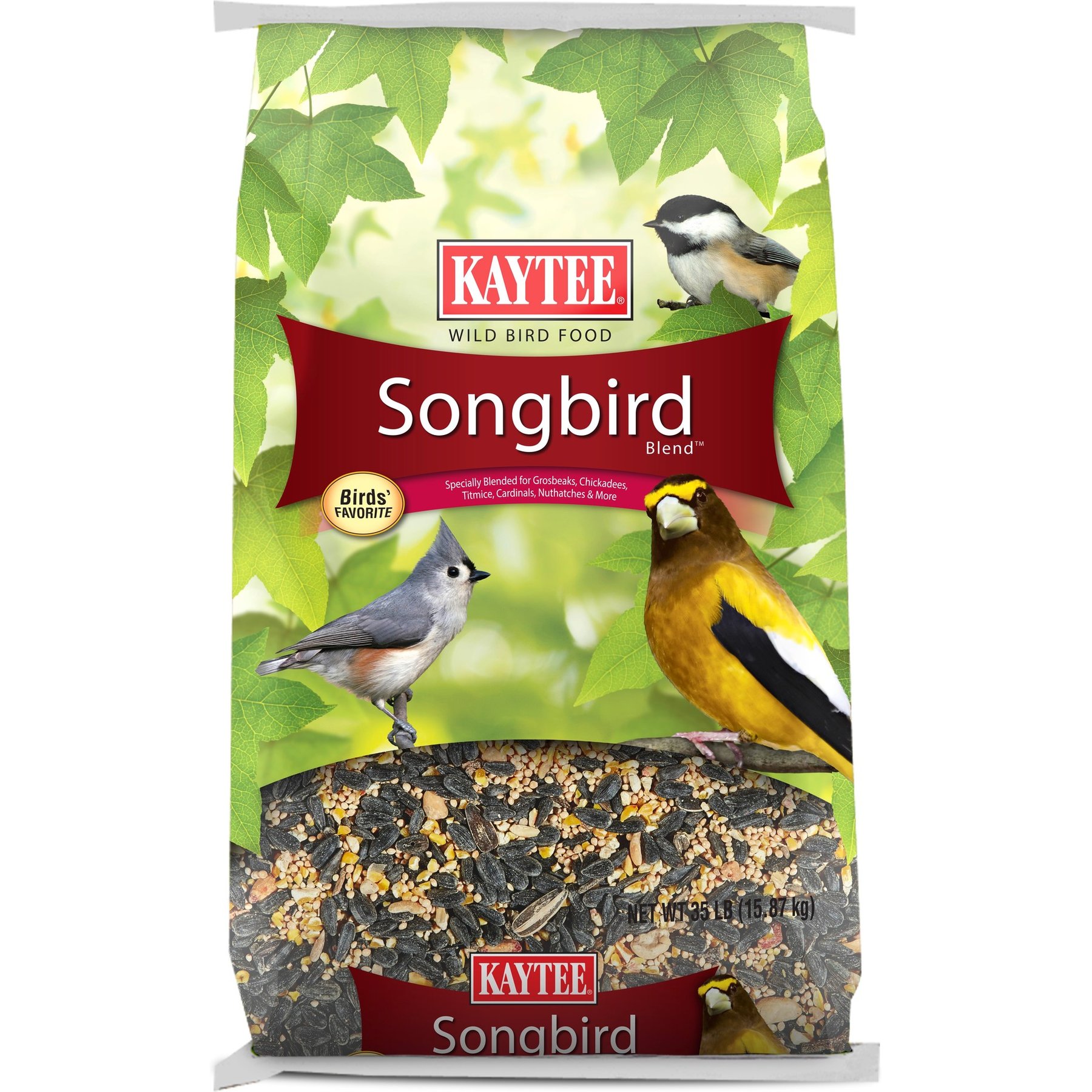 Kaytee Songbird Blend, food for wild birds, 35-lb bag