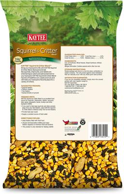 Show full view: Kaytee Squirrel & Critter Blend Wild Bird Food, 10-lb bag slide 9 of 11
