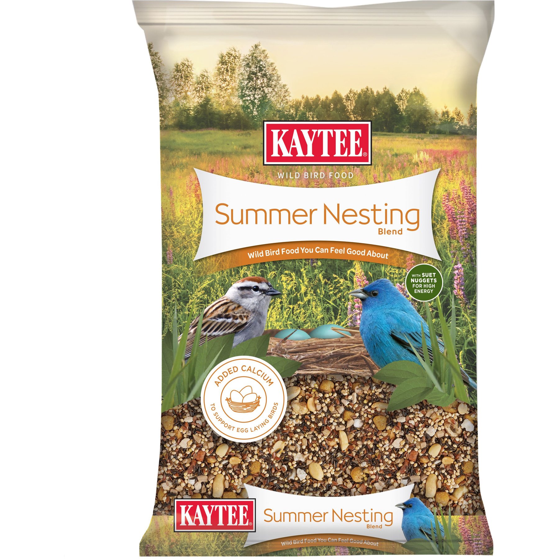 Kaytee Summer Nesting Blend Seed Wild Bird Food, 8-lb bag