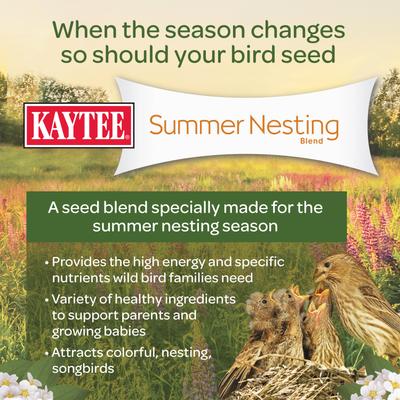 Show full view: Kaytee Summer Nesting Blend Seed Wild Bird Food, 8-lb bag slide 5 of 10