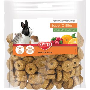 Kaytee Super C Bites Cranberry & Orange Small Pet Treats, 4-oz bag