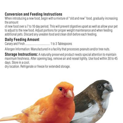 Show full view: Kaytee Supreme Canary & Finch Food, 2-lb bag slide 5 of 8