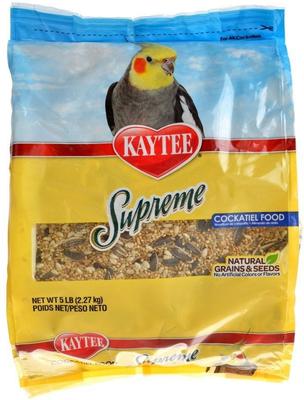 Show full view: Kaytee Supreme Cockatiel Food, 5-lb bag slide 5 of 6
