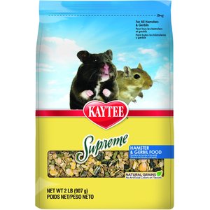 Kaytee Supreme Fortified Daily Diet Gerbil & Hamster Food, 2-lb bag