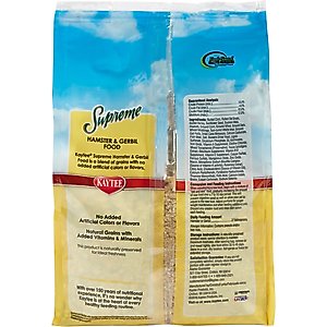 Kaytee Supreme Fortified Daily Diet Gerbil & Hamster Food, 2-lb bag