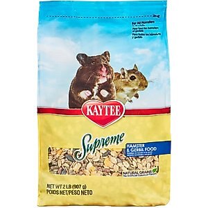 Kaytee Supreme Fortified Daily Diet Gerbil & Hamster Food, 2-lb bag