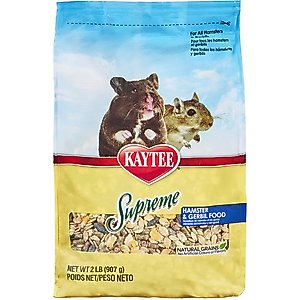 Kaytee Supreme Fortified Daily Diet Gerbil & Hamster Food, 2-lb bag