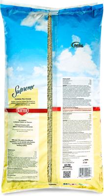 Show full view: Kaytee Supreme Fortified Daily Diet Guinea Pig Food, 10-lb bag slide 3 of 11