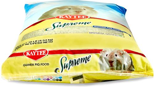 Show full view: Kaytee Supreme Fortified Daily Diet Guinea Pig Food, 10-lb bag slide 4 of 11