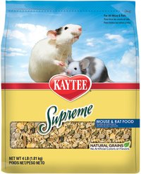 Kaytee Supreme Fortified Daily Diet Mouse & Rat Food, 4-lb bag