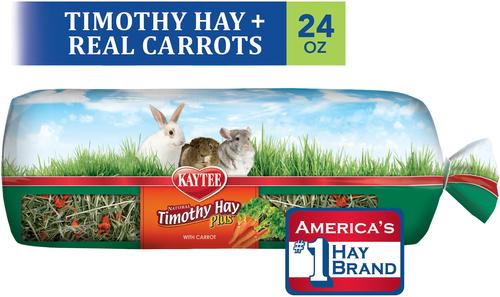 Show full view: Kaytee Timothy Hay Plus Carrots Small Animal Food, 24-oz bag slide 2 of 11