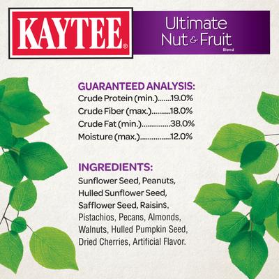 Show full view: Kaytee Ultimate Nut & Fruit Wild Bird Food, 9.75-lb bag slide 5 of 9