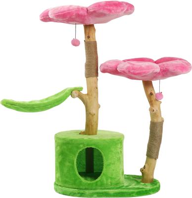 Show full view: KBSPETS Floral 45-in Sisal Cat Tree, Azalea slide 6 of 13